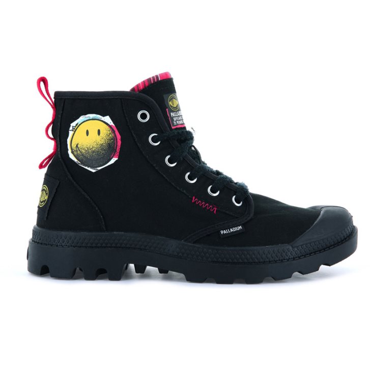 Dámské Boty Palladium Pampa X Smiley 1970 Černé | CZ GKB-26U